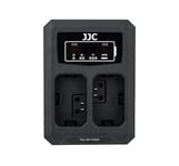 JJC USB-driven dubbel batteriladdare för Sony NP-FW50