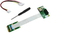 KALEA-INFORMATIQUE Riser Adaptateur PCIe vers miniPCIe avec Nappe FPC fourni avec Deux nappes de 15 et 25cm