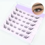 3D Cat Eye Self Adhesive Lashes Wispy Individual Lashes  DIY Lash Extensions