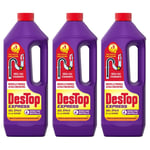 DESTOP Lot de 3 D¿boucheurs Gel Express- 4 doses Flacon de 950ml