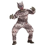 W WIDMANN MILANO Party Fashion - Costume enfant loup-garou, fourrure sanglante, veste, pantalon, masque, Halloween, fête à thème, carnaval