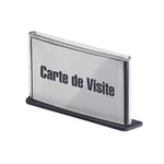 Fastpaperflow Porte carte de visite 3 en 1 Fast - bureau ou plaque porte bannière coloris anthracite