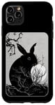 Coque pour iPhone 11 Pro Max Amoureux des lapins, lapin et lune