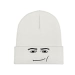 Roblox Face Stickad Stickad Mössa Mössor Skullies Mössor Skidmössa Mjuk Bonnet Mössor Vinter Varma [DB] 3