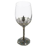 TOVINANNA Verres à Pied Style Rétro Verre A Vin Rouge 6.5x6.5x21cm | Verres à Pied Eau Exécution Exquise Verres à Vin à Pied With Modèle | Verre Cristal Transparent à La Maison Sur Tabla