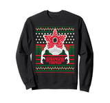 Stranger Things Christmas Pattern Demogorgon Sweatshirt