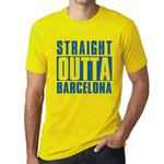 Homme Tee-Shirt Tout Droit Sorti De Barcelone - Straight Outta Barcelona - T-Shirt Graphique Éco-Responsable Vintage Cadeau Nouveauté