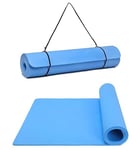 G5 HT SPORT Tapis de yoga avec poignée de transport en Eva | 160 x 50 cm | Épaisseur 0,8 cm | Tapis de gymnastique matelas fitness (Azurre)