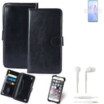 CASE FOR Oppo Reno8 4G FAUX LEATHER + EARPHONES PROTECTION WALLET BOOK FLIP MAGN