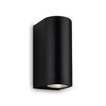 BRILONER Leuchten - Lampe d'extérieur LED IP44, Applique murale LED d'extérieur 2x GU10, 4000 K Blanc neutre, Noir, 155 x 70 x 90 mm (L x l x H)