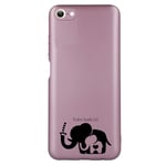 Coque rose pour Iphone 7 8 SE elephant et maman