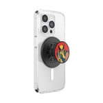 PopSockets Poignée Ronde pour téléphone Compatible avec MagSafe, Anneau Adaptateur Inclus, Support de téléphone, Compatible avec Chargement sans Fil, Deadpool x Wolverine - Wolverine en émail