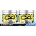 Cellucor C4 Original Explosive Pre-Workout Icy Blue Raspberry Powder Pack 2x195g