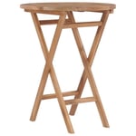 Table pliable de jardin ronde - TECK - 60 x 60 cm