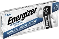 10 x Energizer AAA ULTIMATE Lithium Batteries LR03 L92 1.5v