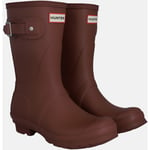 Hunter Womens Dark Red Wfs1000Rma-Mtr Original Short Wellington Boots