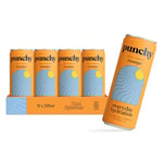 Punchy Drinks - Mango - Everyday Hydration, Lightly Sparkling, Essential Electrolytes, Minerals, Vitamins, Real Fruit, Supports Immunity, Caffeine Free, Aids Muscle Function, Low Calorie - 12 x 330ml