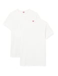 LEVIS Men's T-Shirt, White, XXL (Pack of 2)