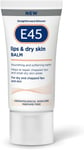 E45 Lips & Dry Skin Lip Balm - Moisturising Natural Lip Balm for Dry & Cracked -