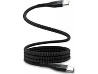 Statik Usb-Kabel Statik Magstack Pro - Usb-C - Usb-C-Kabel 2M, Nylonflettet, Magnetisk Viklet (Svart)