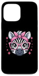 iPhone 13 Pro Max Zebra Pink Bandana Glasses Case