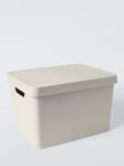 John Lewis ANYDAY Stackable Plastic Storage Box with Lid, Large