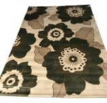 Flair Rugs Sincerity Modern Blossom Green Rug 160cm x 230cm (5ft3" X 7ft7")