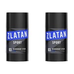 2-Pack Zlatan Ibrahimovic Sport Pro Deodorant Stick 75ml, 150ml