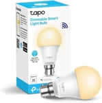 Tapo WiFi Smart Bulb, B22 Light 8.7W, Energy saving, Works with...