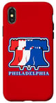 Coque pour iPhone X/XS Philly Liberty Bell Souvenir de vacances patriotique à Philadelphie