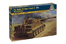 Italeri 510006507 - 1:35 IT WW2 armoured combat truck VI Tiger I version E, Green, 18.03 x 10.16 x 8.56 cm