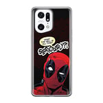 ERT GROUP Coque de téléphone Portable pour Oppo Find X5 Pro Original et sous Licence Officielle Marvel Motif Deadpool 010 Parfaitement adapté à la Forme du téléphone Portable, Coque en TPU