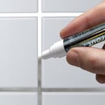 GROUT REFRESHER PEN White Brighten Discoloured Whitening Bathroom Kitchen Tile