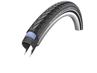 Schwalbe Marathon Plus Reflex Pneu randonnée avec Bandes réfléchissantes pour vélo, Marathon Plus Reflex, Noir, 28x1 1/4, 700 x 32C