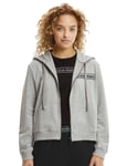 Calvin Klein Womens 000QS6801E Reimagined Heritage Loungewear Long Sleeve Hoodie - Grey Cotton - Size 10 UK