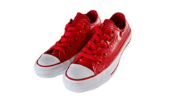 Converse All Star Patent Ox Women's Casino Trainers Size UK 3/ EUR 35/ 22cm