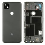 Google Pixel 4a Coque Arrière Boîtier Cadre Verre Lentille de la Caméra Black