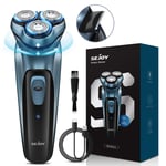 SEJOY Mens Electric Shaver Razor Rechargeable Rotary Cordless Sideburn Trimmer