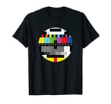 Vintage TV Test Card Retro Television Media Broadcast Gift T-Shirt