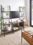Very Home Otis 3 Piece Furniture Set - 4 Tier Ladder Shelf + 2 Drawer, 3 Shelf Unit + Tv Unit - Fits Up To 40 Inch Tv - Fsc Certified