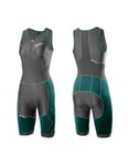 2XU Perform Compression Trisuit Womens Charcoal/Lagoon - L