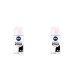 NIVEA Déodorant Bille Black & White Original (1 x 50 ml), déodorant femme anti-traces blanches et jaunes, anti-transpirant aisselles protection 48 h (Lot de 2)