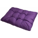 Coussin pour palettes 120 x 80cm, coussins canapé, coussin de jardin, coussin de sol/ coussin palette in-extérieur Violet Setgarden