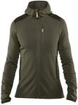 Fjallraven Men's Keb Fleece Hoodie M Sweatshirt, Green, XXL UK