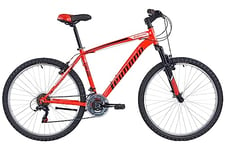 Legnano ZOLDO, VTT 26 Pouces Garçon, Rouge Fluo ou Noir, 46