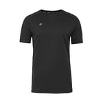 Izas- Men's T-Shirt with Dry Fit Technology - Short Sleeve Sports Shirt with Hydrospeed That Wicks Sweat Away from The Surface and Keeps The Skin Dry - Creus Black - Size XL