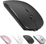 Souris sans fil rechargeable de souris de Bluetooth pour MacBook, souris sans fil de Bluetooth pour l'ordinateur de PC d'ordinateur portable