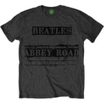 The Beatles Men's Abbey Road Sign Short Sleeve T-Shirt, Grey, Medium