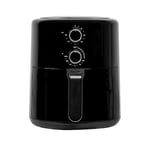 SIA 4L Air Fryer In Black, 1500W, Lightweight, Mechanical Control, 60 Minute Timer, 80-200°C Range, Easy To Use - SAF40K