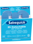 Salvequick blue detectable plåster 6735CAP